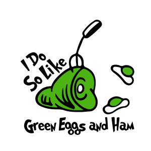 Dr Seuss Cat In Tha Hat Like Green Eggs Logo