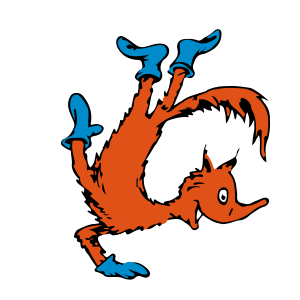 Dr Seuss Cat In Tha Hat Fox in Socks Logo Vector