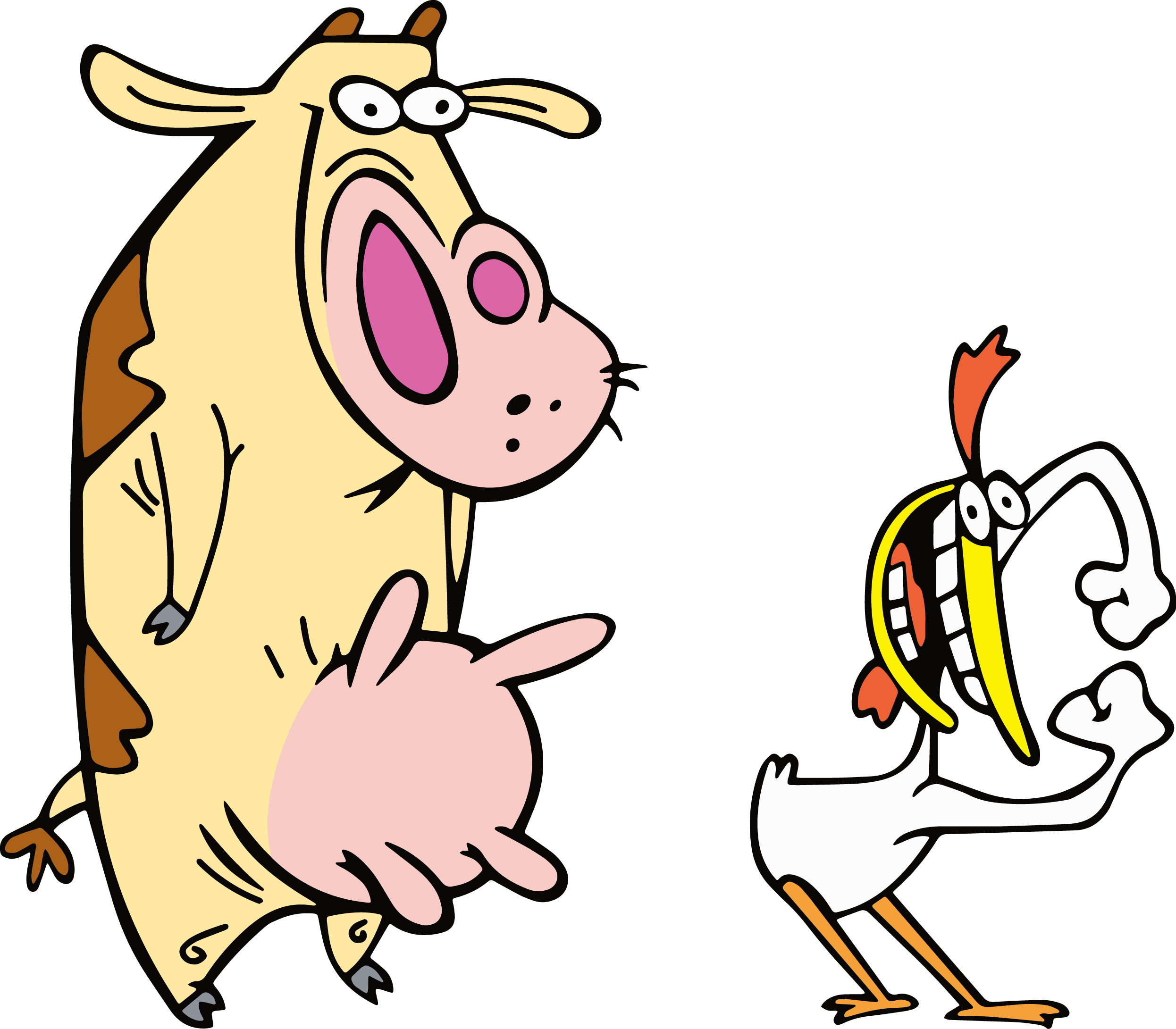 Powerpuff Girls Cow and Chicken Vector Powerpuff Girls Cow and Chicken Vector