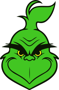 Grinch Christmas Happy Face Vector