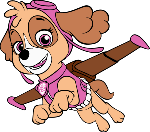 Paw Patrol Skye Flying Vector