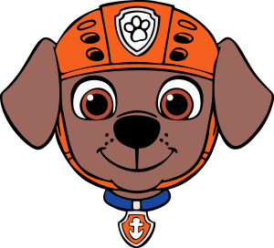 Paw Patrol Zuma Face Vector