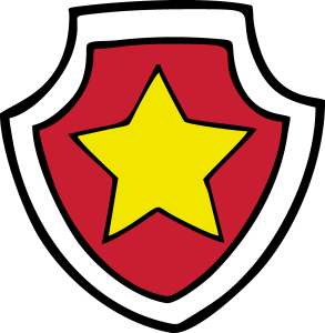 Paw Patrol WordGirl Badge Vector