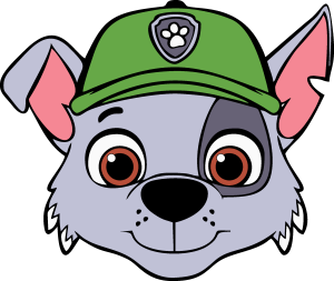 Paw Patrol Rocky Face Vector