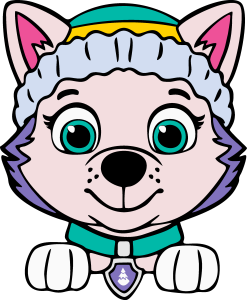Paw Patrol Everest Face Vector
