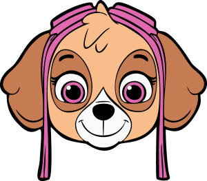 Paw Patrol Skye Face Vector