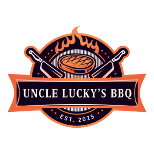 Uncle Lucky’s BBQ Logo PNG SVG Vector 01