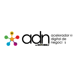 ADN Acelerador Digital de Negocios Text Logo Vector