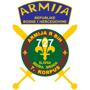 727. slavna brdska brigada armija BiH logo PNG SVG Vector