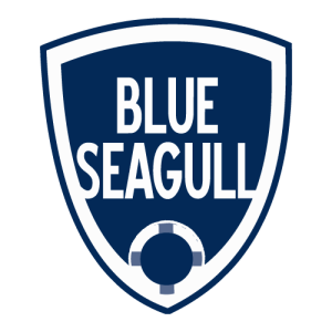 Blue Seagull Logo PNG SVG Vector
