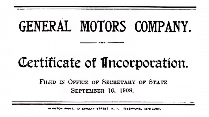 General Motors 1908