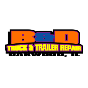 B&D Truck & Trailer Repair Logo PNG SVG Vector