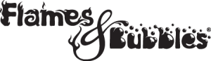 Flames & Bubbles Logo PNG SVG Vector